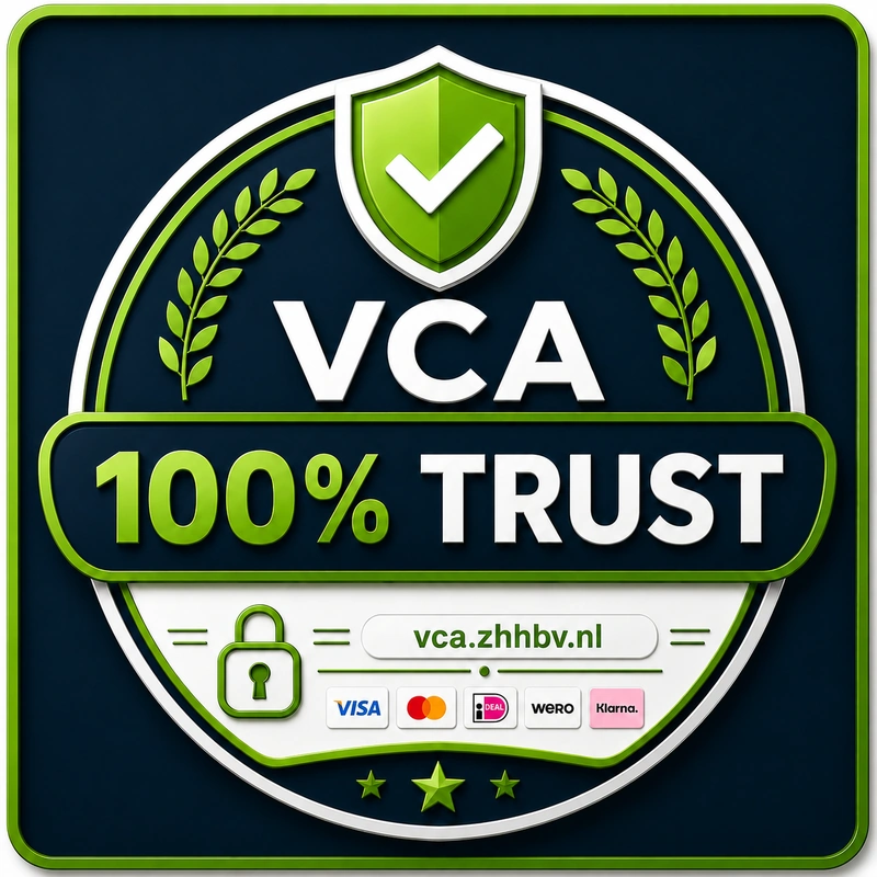 VCA 100% Trust — veilige betalingen en toegang tot de cursus