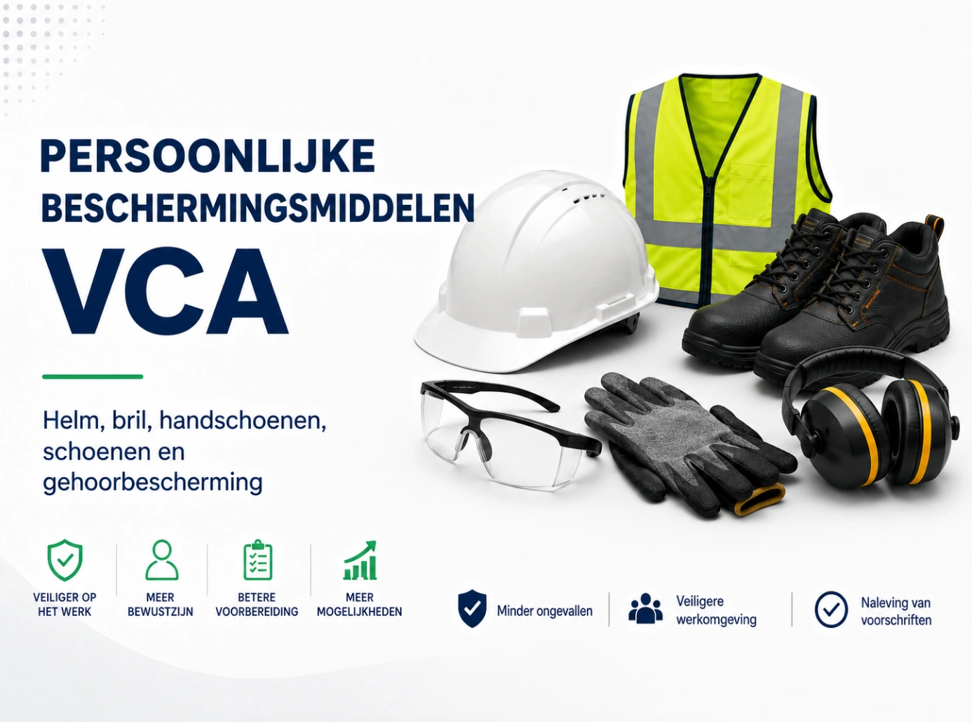 Persoonlijke beschermingsmiddelen voor veilig werken volgens VCA