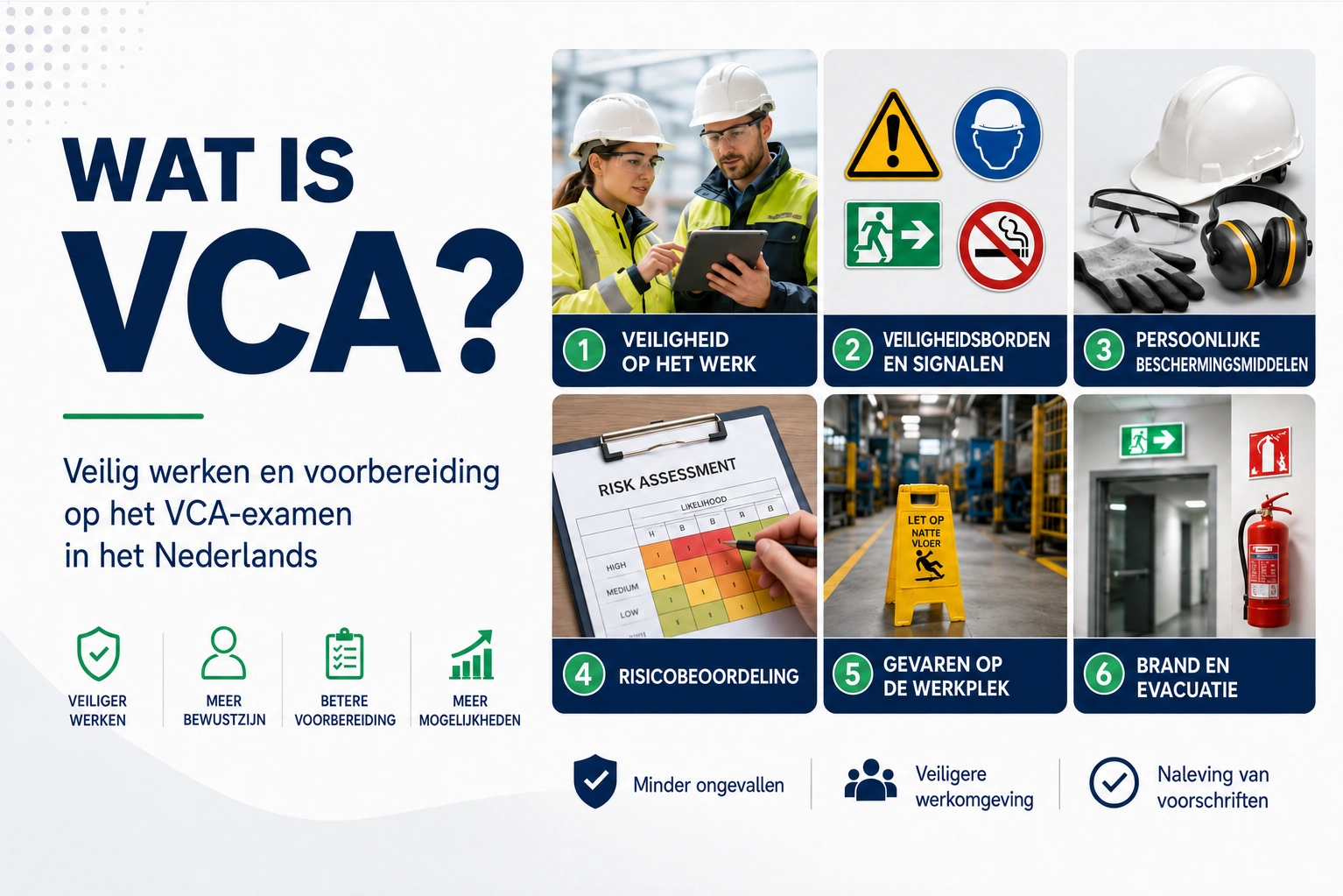 Wat is VCA? Veilig werken en voorbereiding op het VCA-examen in het Nederlands