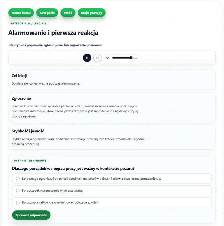 Ćwiczenie testów VCA po polsku przed egzaminem