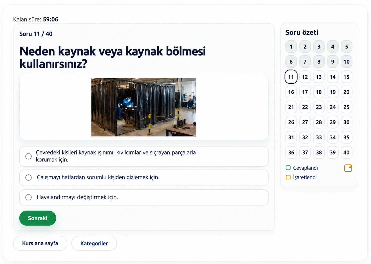 Türkçe B-VCA sınavına hazırlık ve sınav rehberi